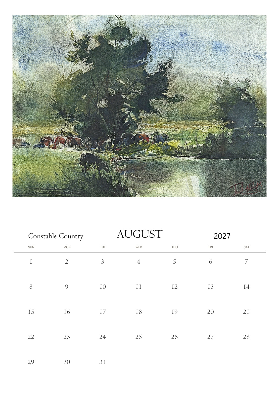 Wall calendars 2027 (EU & Rest of World)